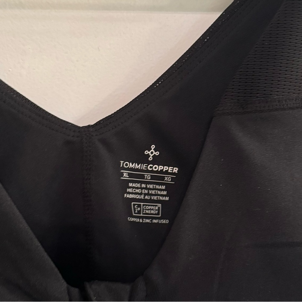 Tommie Copper Zip Up Shoulder Support Bra Black XL NEW WITH TAGS - Picture 4 of 14